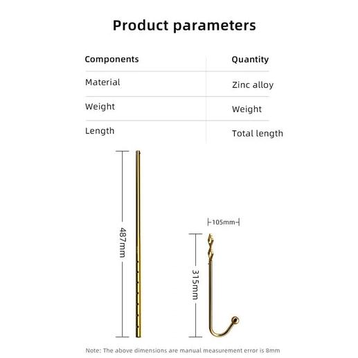 Golden 3867 Set Adjustable Anal LOCKINK AllNight Hook 1218